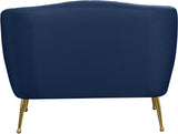 Tori Navy Velvet Chair