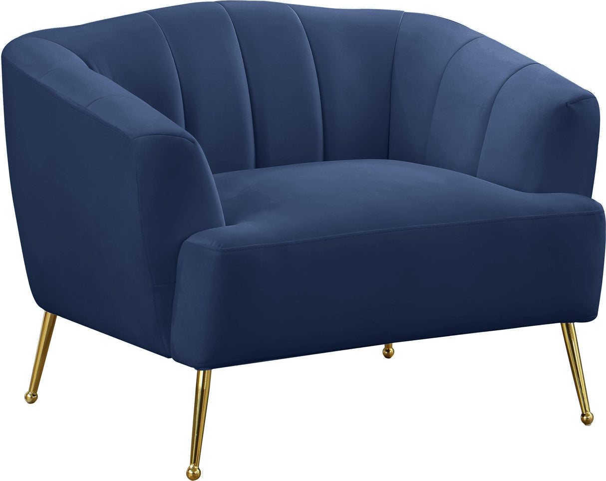 Tori Navy Velvet Chair