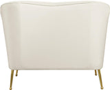 Hermosa Cream Velvet Chair