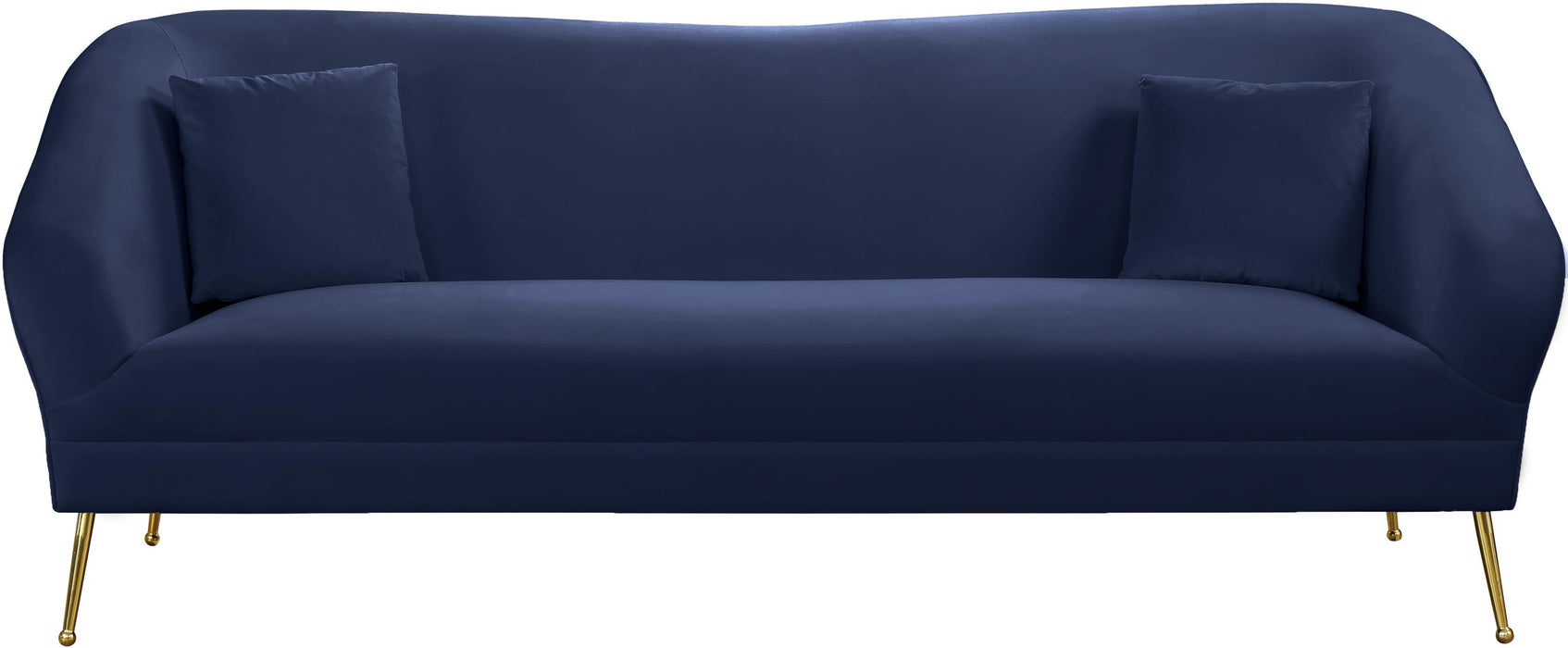 Hermosa Navy Velvet Sofa