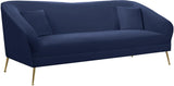 Hermosa Navy Velvet Sofa