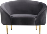 Ritz Grey Velvet Chair