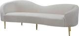 Ritz Cream Velvet Sofa