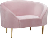 Ritz Pink Velvet Chair