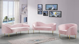 Ritz Pink Velvet Loveseat