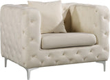 Scarlett Cream Velvet Chair