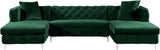 Gail Green Velvet 3pc. Sectional