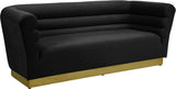 Bellini Black Velvet Sofa