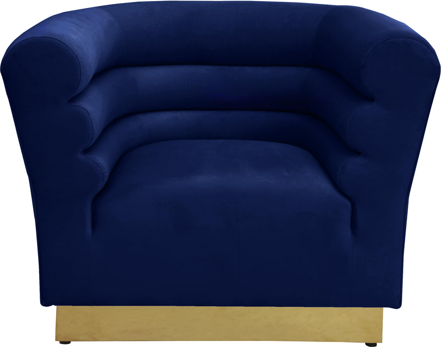 Bellini Navy Velvet Chair