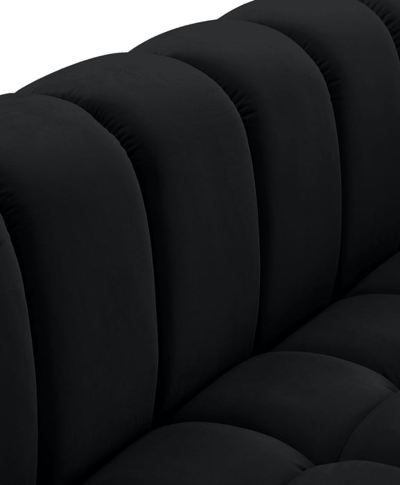 Gwen Black Velvet Chair