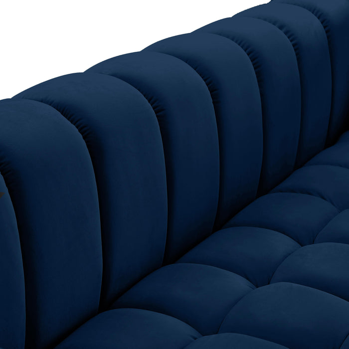 Gwen Navy Velvet Chair