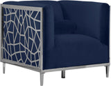 Opal Navy Velvet Chair