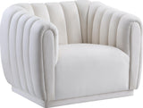 Dixie Cream Velvet Chair