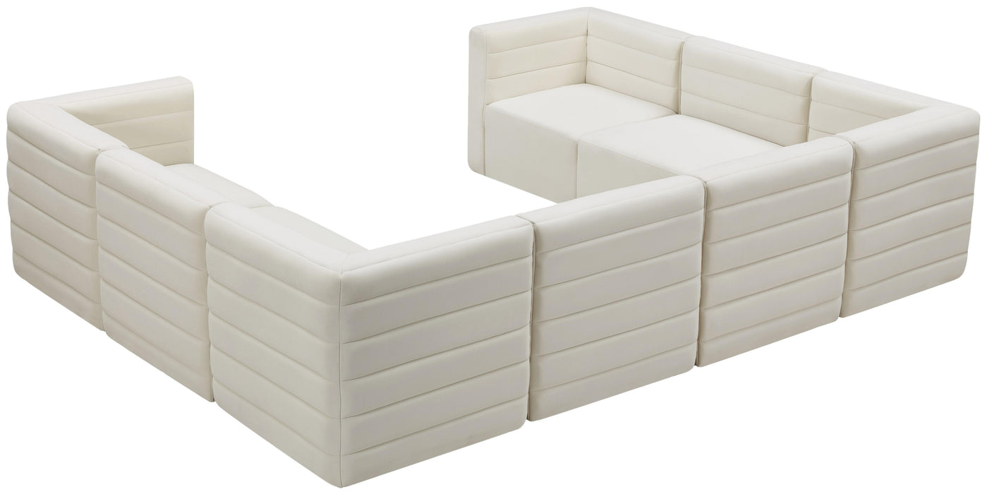 Quincy Cream Velvet Modular Sectional