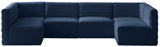 Quincy Navy Velvet Modular Sectional