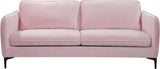 Poppy Pink Velvet Sofa