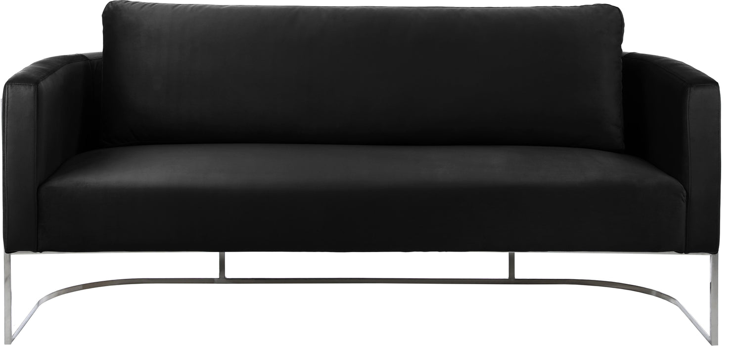 Casa Black Velvet Sofa