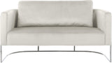 Casa Cream Velvet Loveseat