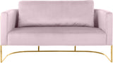Casa Pink Velvet Loveseat