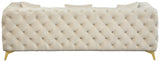 Kingdom Cream Velvet Sofa