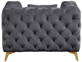 Kingdom Grey Velvet Chair