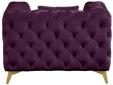 Kingdom Purple Velvet Chair