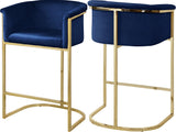 Donatella Navy Velvet Stool