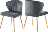 Finley Grey Velvet Dining Chair