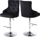 Claude Black Velvet Adjustable Stool