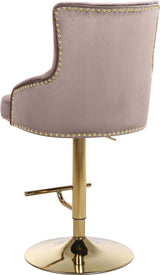 Claude Pink Velvet Adjustable Stool