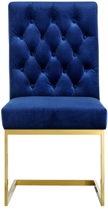 Cameron Navy Velvet Dining Chair