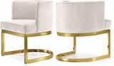 Gianna Cream Velvet Dining Chair