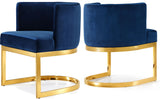 Gianna Navy Velvet Dining Chair