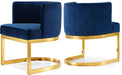 Gianna Navy Velvet Dining Chair image