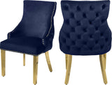 Tuft Navy Velvet Dining Chair