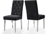 Juno Black Velvet Dining Chair