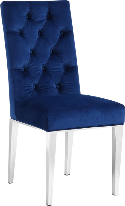 Juno Navy Velvet Dining Chair