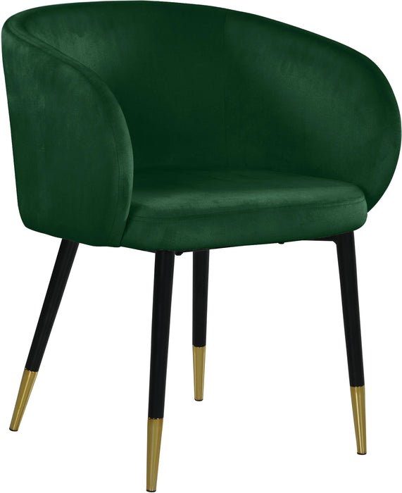 Louise Green Velvet Dining Chair