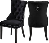 Nikki Black Velvet Dining Chair