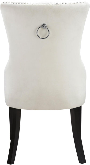 Nikki Cream Velvet Dining Chair