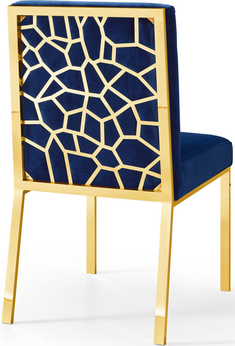 Opal Navy Velvet Dining Chair