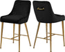 Owen Black Velvet Stool image