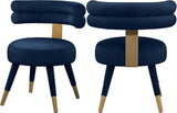 Fitzroy Navy Velvet Dining Chair