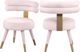 Fitzroy Pink Velvet Dining Chair