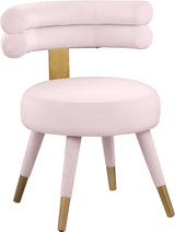Fitzroy Pink Velvet Dining Chair
