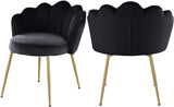 Claire Black Velvet Dining Chair