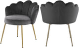 Claire Grey Velvet Dining Chair