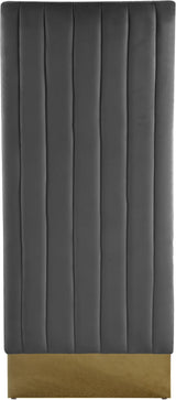 Porsha Grey Velvet Dining Chair