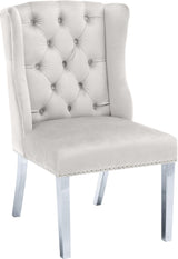 Suri Cream Velvet Dining Chair