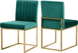 Giselle Green Velvet Dining Chair